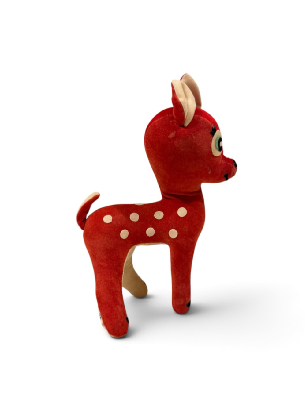 Vintage 1960s Dakin Dream Pets Red Deer Fawn Plush Japan MCM Sawdust Stuffed